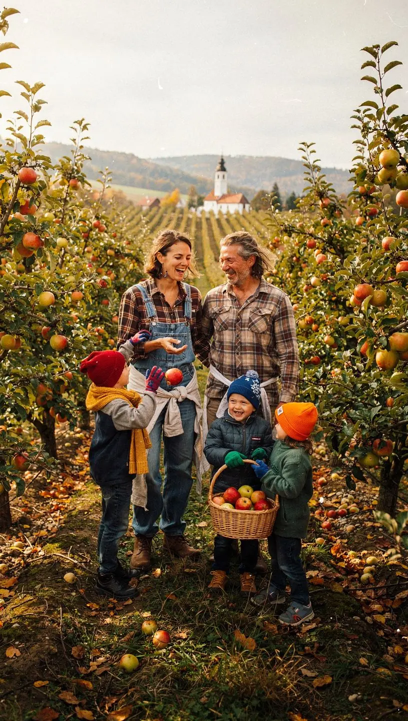 Vibrant autumn foliage lining a scenic mountain road in Slovakia.